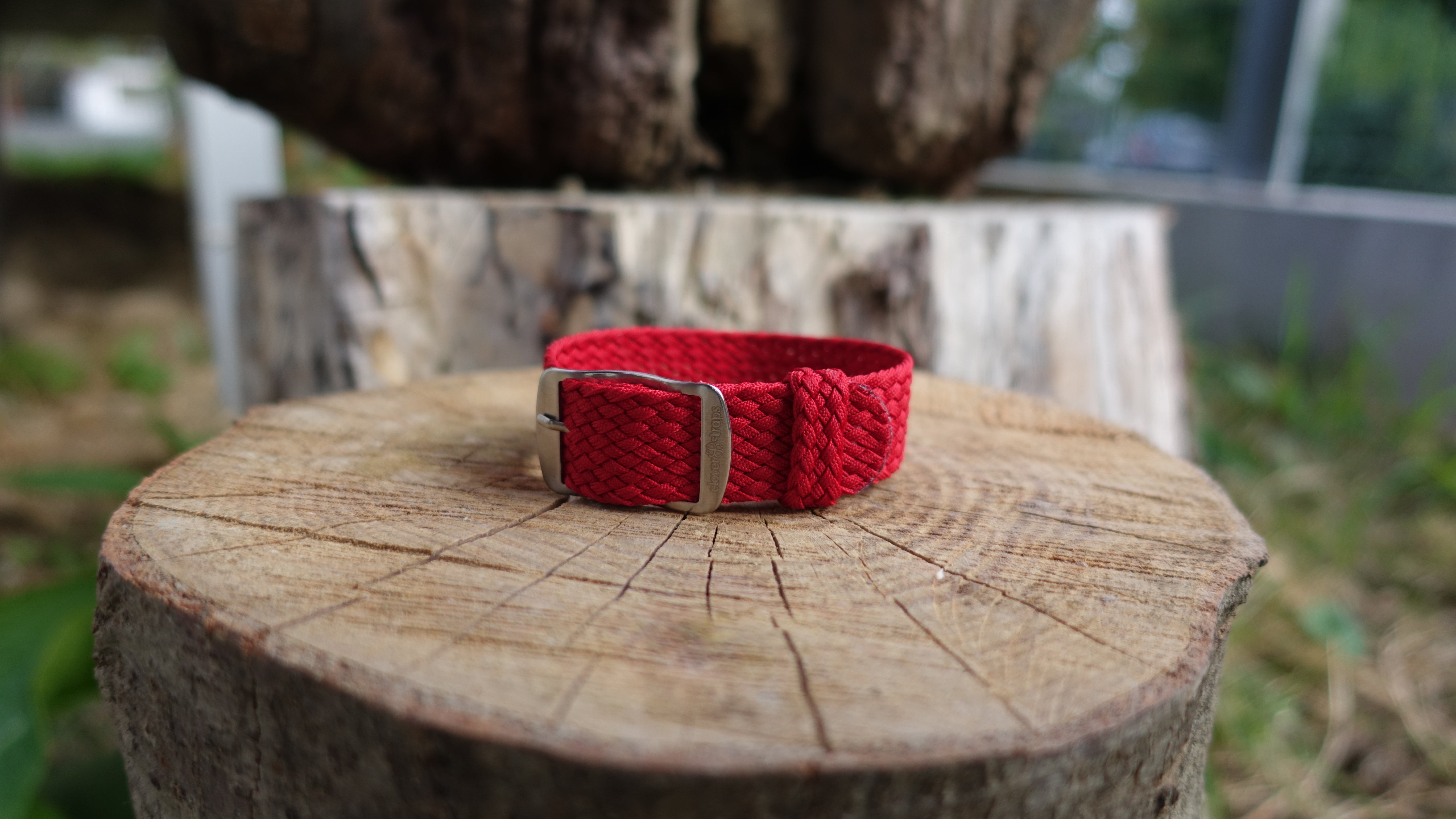 Clover Straps braided strap - RED