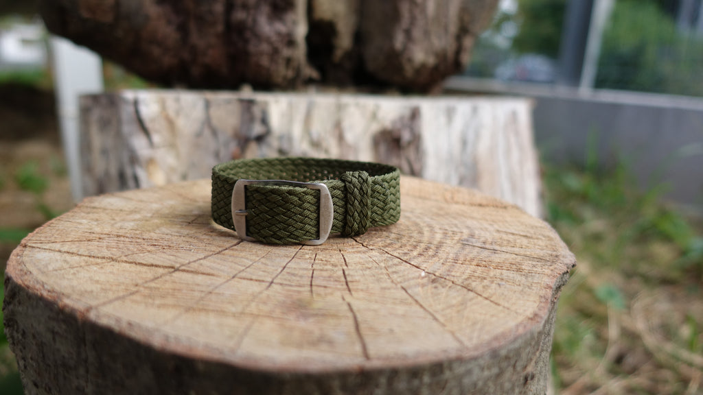 Clover Straps braided strap - ARMY GREEN
